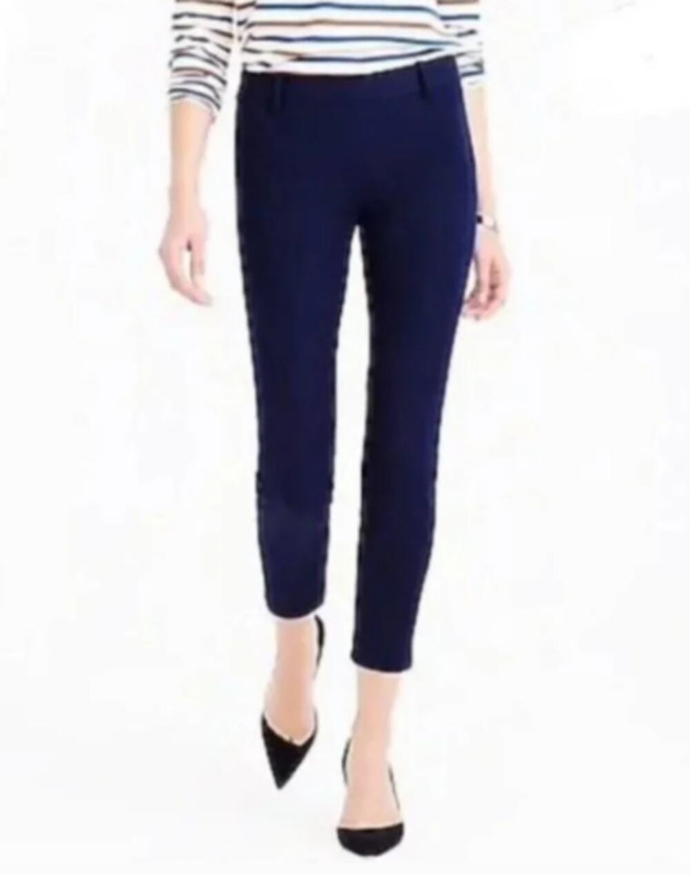 J. Crew Navy Minnie Cotton Pants Size 4